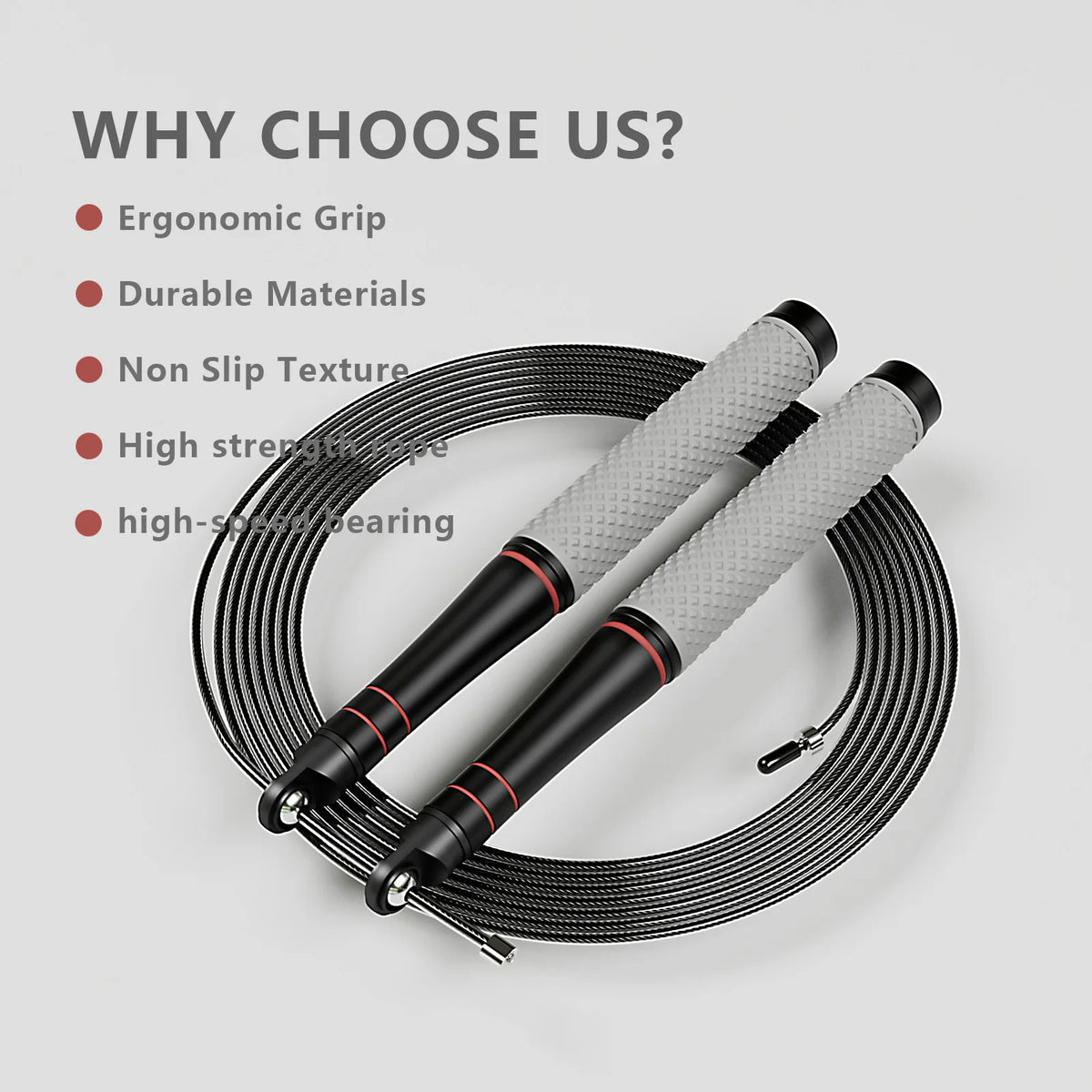 Adjustable Ball-Bearing Jump Rope
